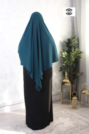 khimar mi-long wool peach pointu El Bassira (Bp2 WP)