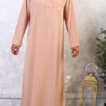 qamis saoudien nude clair 189 manches longues (Sa Mao 189)