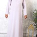 qamis saoudien parme clair 182 manches longues (Sa Mao 182)