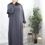 abaya coupe droite caviary El Bassira Sira e (Sira e CAV)