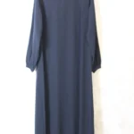 Abaya droite bleu noir charbon caviary El Bassira (He CAV 94)