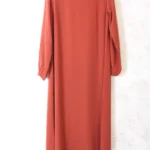 Abaya droite brique caviary El Bassira (He CAV 158)