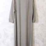 Abaya droite gris koshibo El Bassira (He KOS 36)