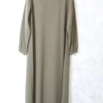 Abaya droite vert militaire caviary El Bassira (He CAV 127)