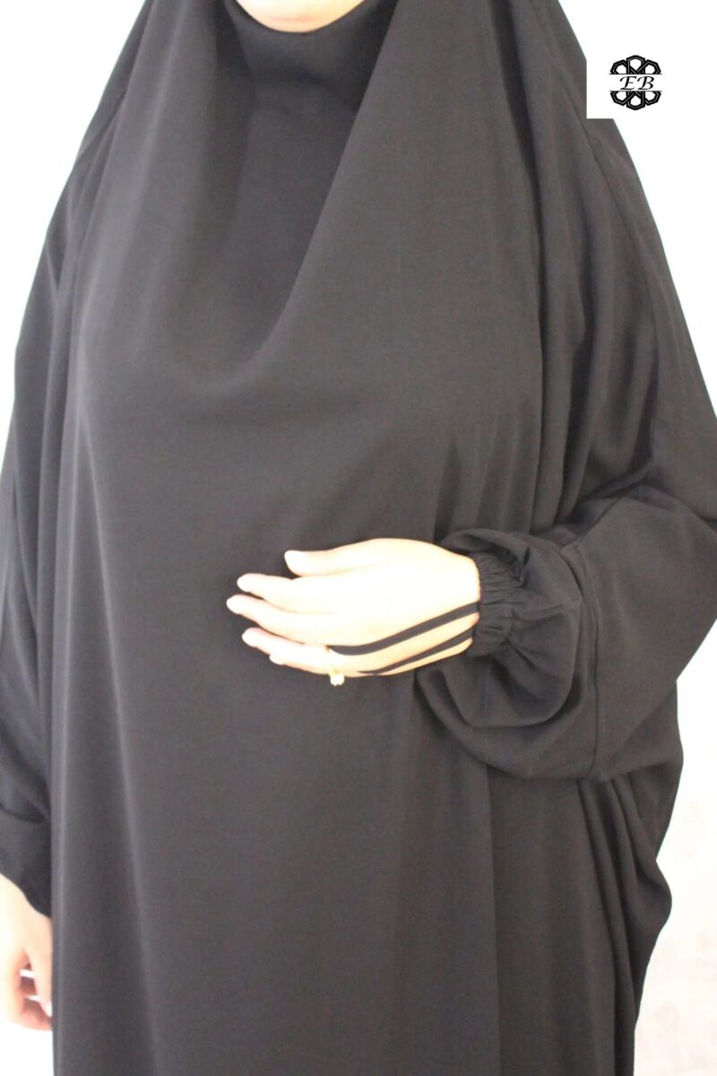 jilbab-2-pieces-sarouel-noir-wool-peach-el-bassira-A2s-WP-black (2)