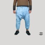 Sarouel homme jean bleu délavé