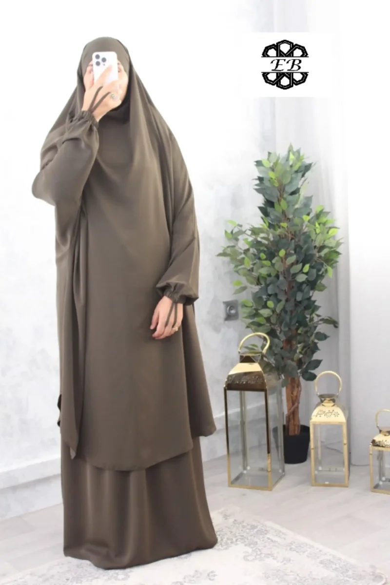 Jilbab 2 pieces jupe koshibo El Bassira green