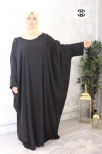 abaya-saoudienne-manches-ouvertes-noir-caviary-Radya-El-Bassira-Fs-CAV-noir