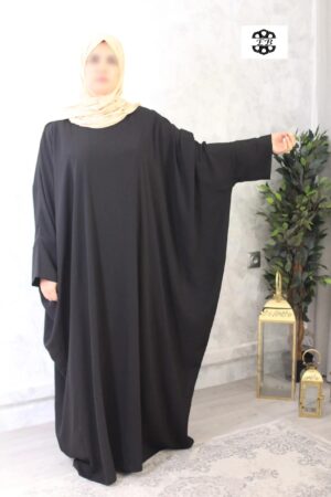 Abaya saoudienne noir caviary El Bassira Radya (Radya CAV black)
