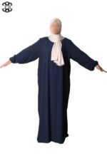 abaya droite extra large soie de médine black iris El Bassira Numidia e black iris (5)