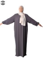 abaya droite extra large soie de médine boulevard El Bassira Numidia e boulevard (5)