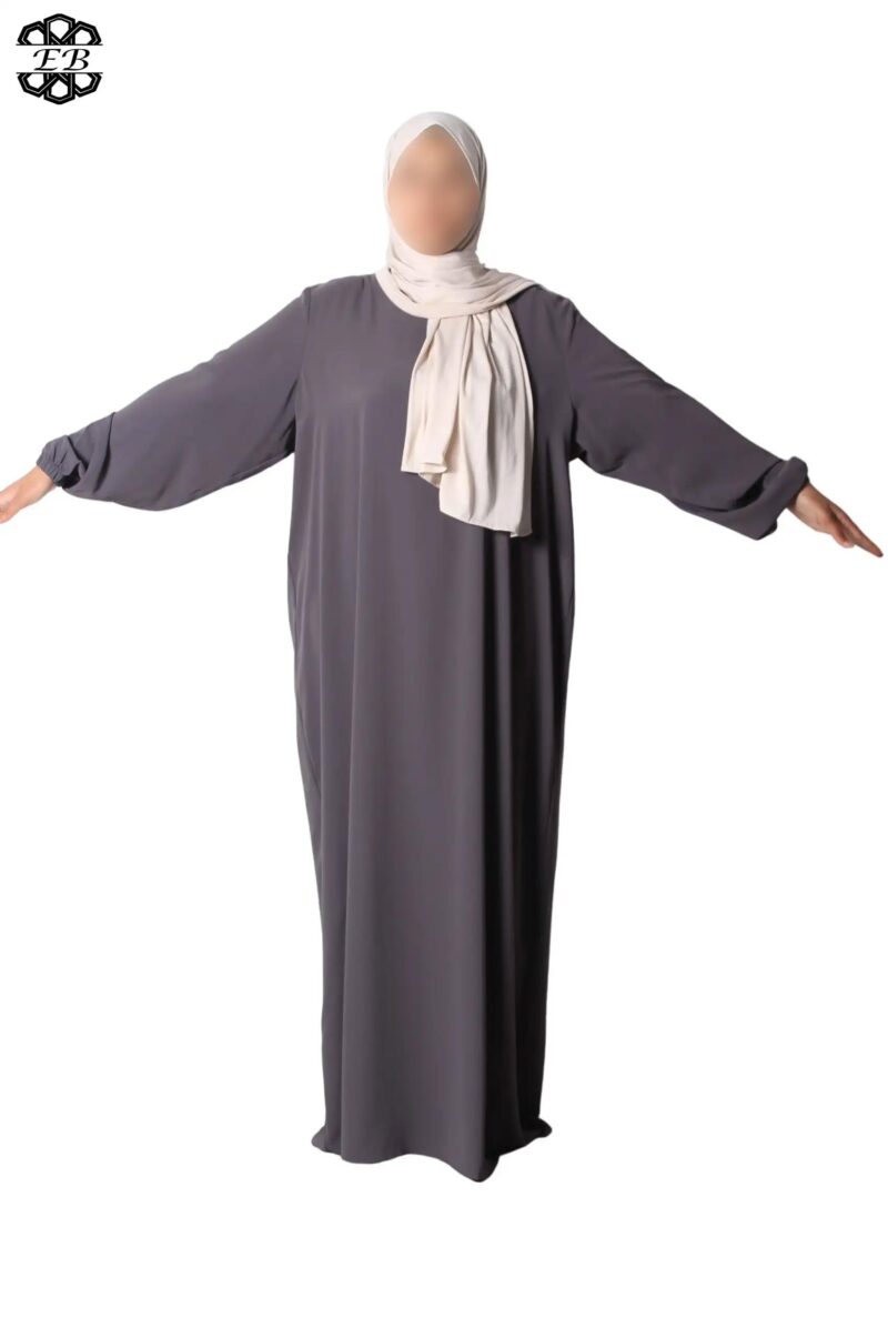 abaya droite extra large soie de médine boulevard El Bassira Numidia e boulevard (5)
