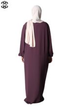 abaya droite extra large soie de médine fig El Bassira Numidia e fig (1)