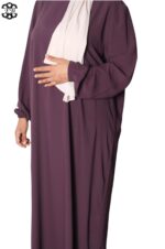 abaya droite extra large soie de médine fig El Bassira Numidia e fig (2)