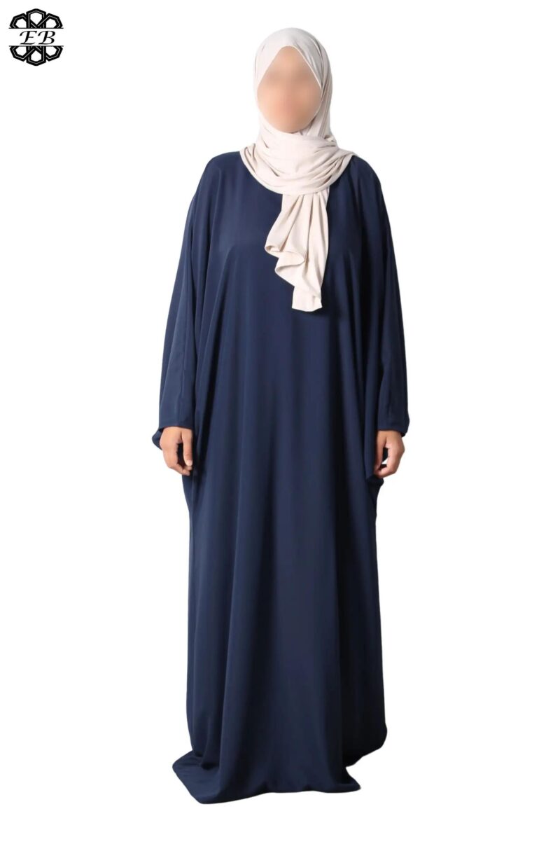 abaya papillon soie de médine black iris El Bassira Duna e black iris (2)