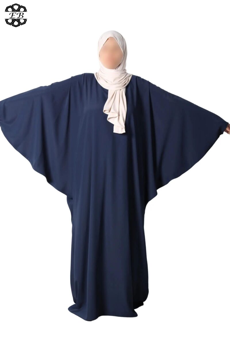abaya papillon soie de médine black iris El Bassira Duna e black iris (3)
