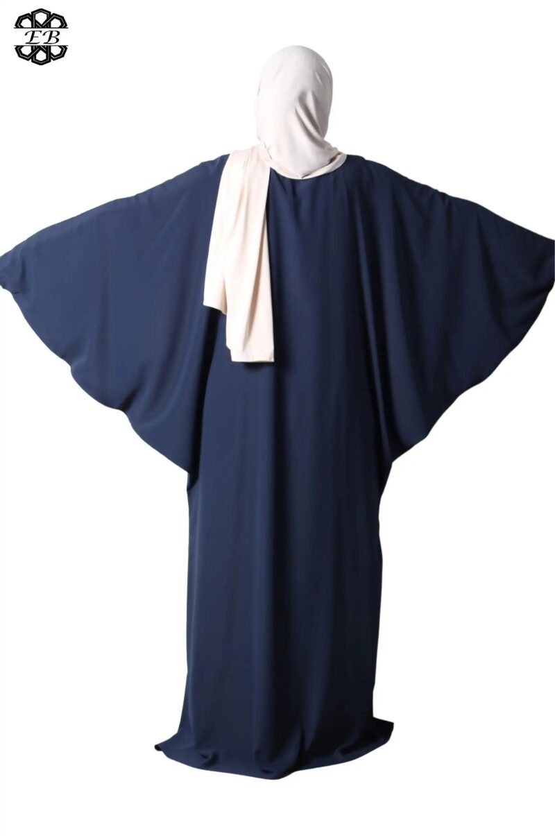 abaya papillon soie de médine black iris El Bassira Duna e black iris (4)