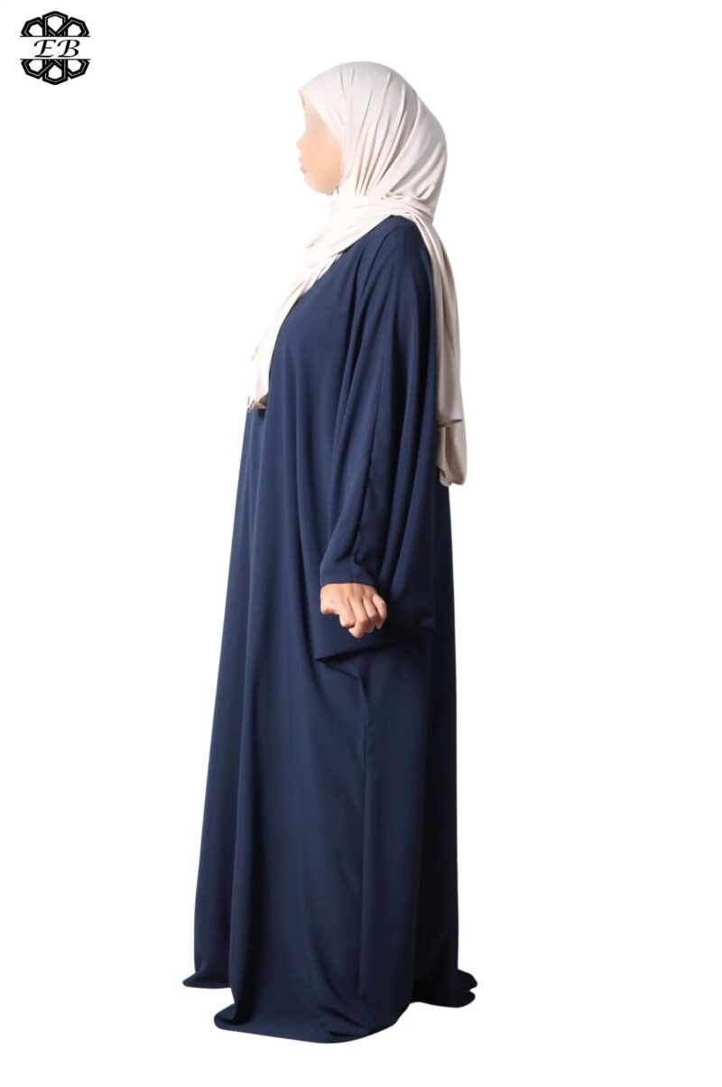abaya papillon soie de médine black iris El Bassira Duna e black iris (5)