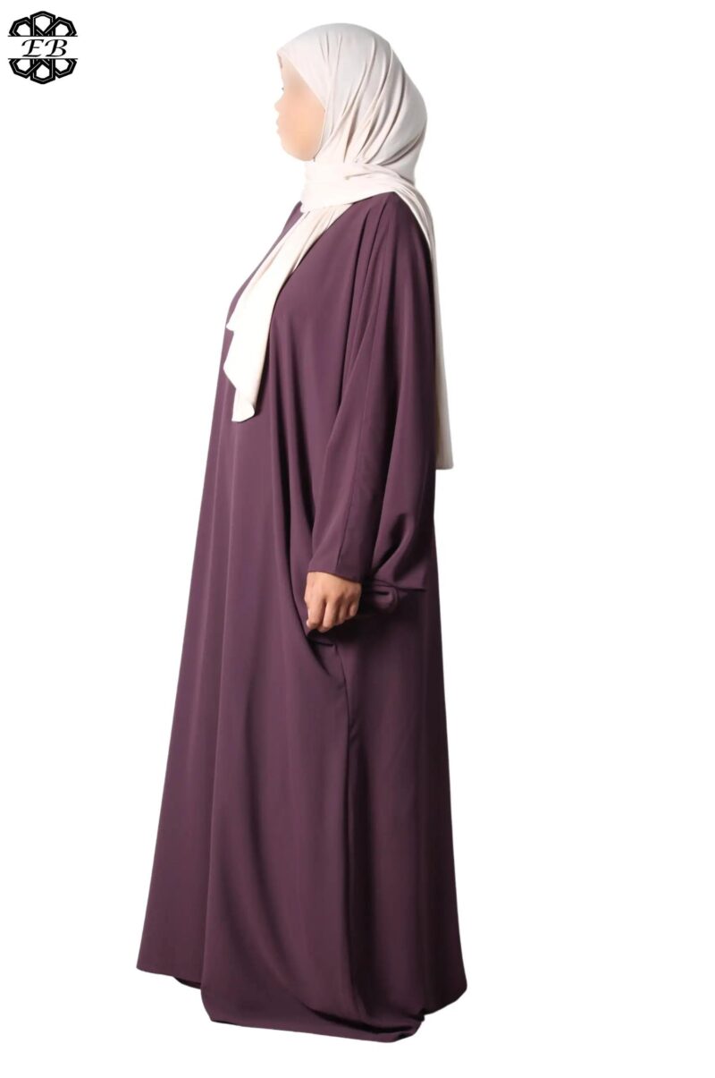 abaya papillon soie de médine fig El Bassira Duna e fig (2)
