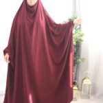 Jilbab papillon 1 pièce Wool Peach El Bassira (A0 WP)