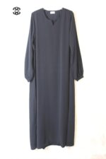 abaya-droite-manches-serrees-bleu-dorian-wool-peach-el-bassira-he-wp-95