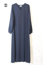 abaya-droite-manches-serrees-bleu-noir-charbon-caviary-el-bassira-he-cav-94