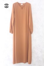 abaya-droite-manches-serrees-chaudron-wool-peach-el-bassira-he-wp-152