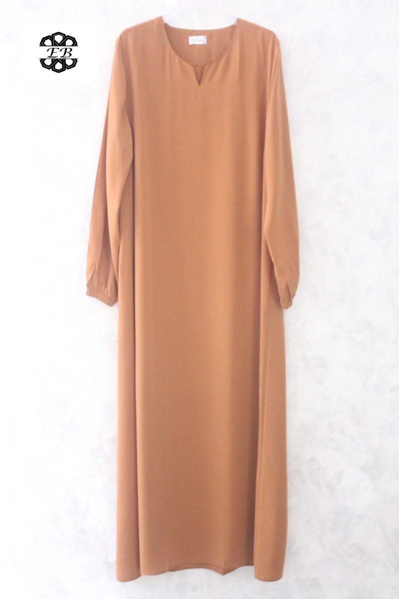 abaya-droite-manches-serrees-chaudron-wool-peach-el-bassira-he-wp-152