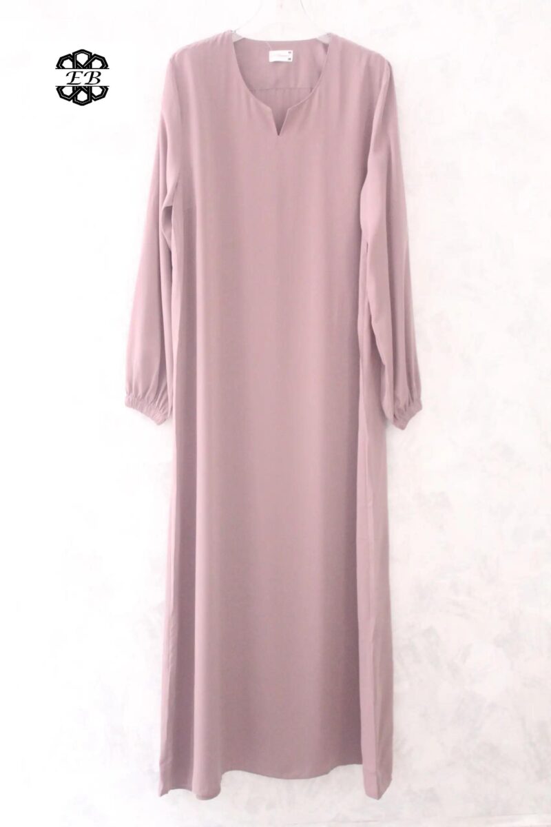 abaya-droite-manches-serrees-pelure-doignon-wool-peach-el-bassira-he-wp-174