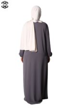 abaya droite manches serrées soie de médine boulevard El Bassira Sira e boulevard (6)