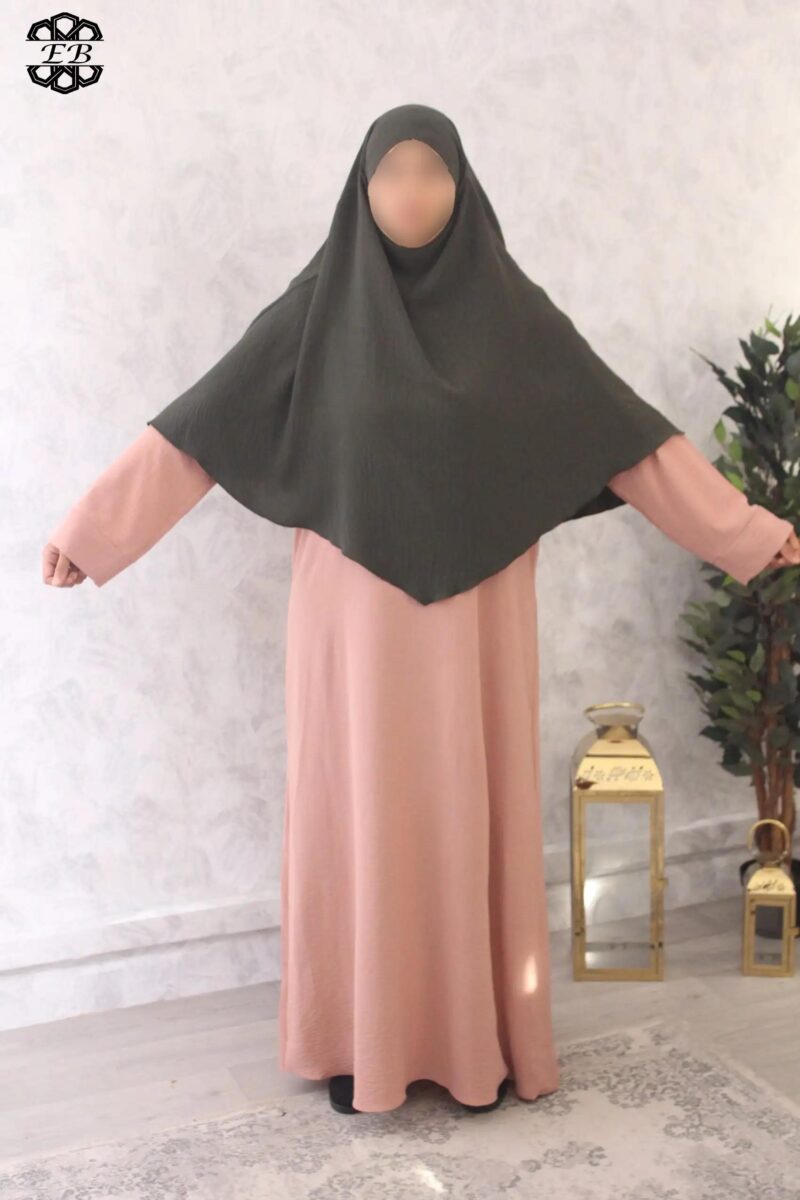 khimar court pointu jazz vert petrole El Bassira Bp jazz 246 3