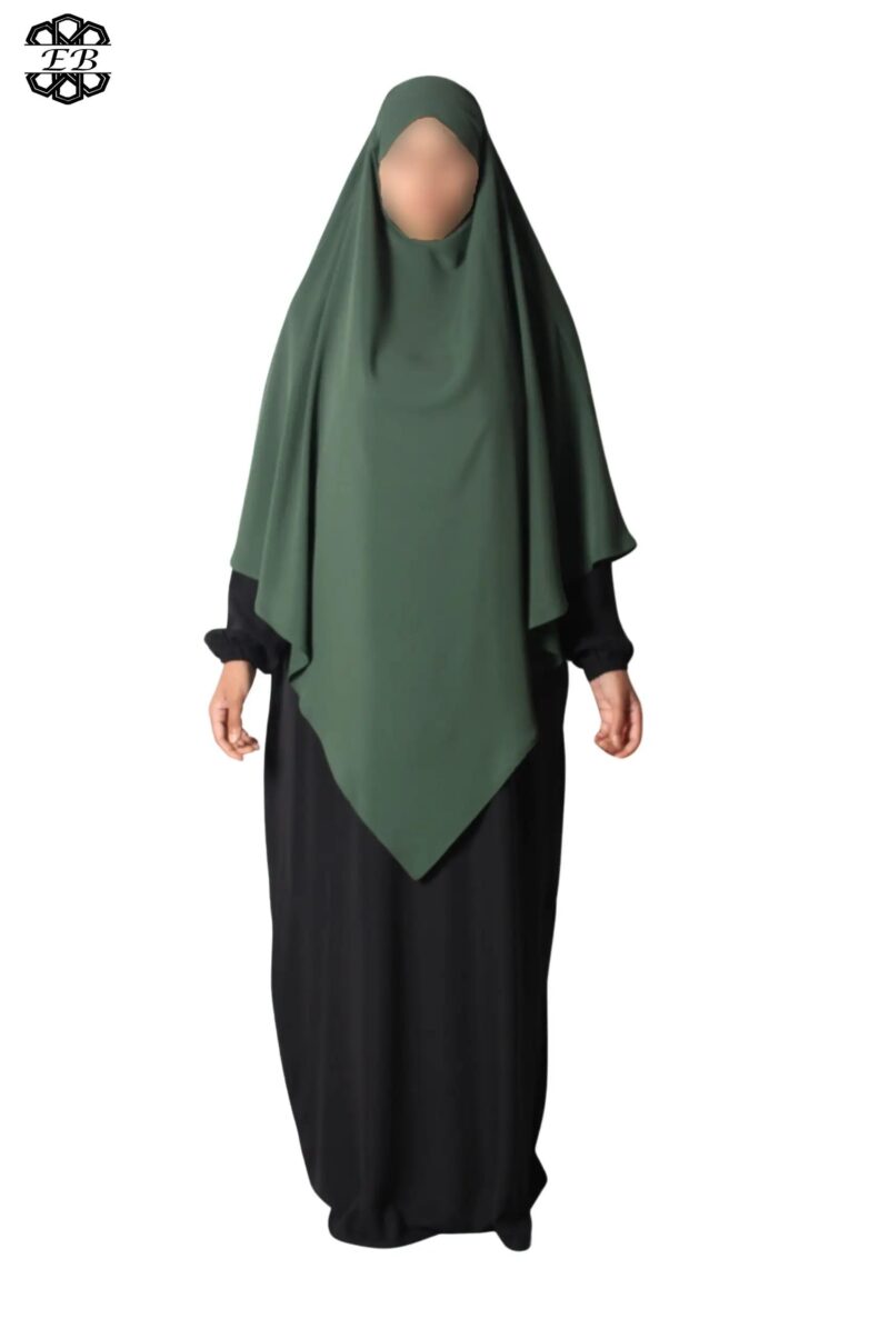 khimar long pointu soie de medine black forest El Bassira Bp3 SPH black forest 4