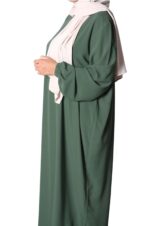 abaya droite extra large soie de médine black forest El Bassira Numidia e black forest (7)