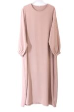 abaya droite jazz beige taupe El Bassira TUKA 24