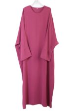 abaya droite jazz fushia El Bassira NELIA 57