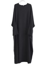abaya droite jazz noir El Bassira NELIA black