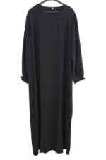 abaya droite jazz noir El Bassira TUKA black