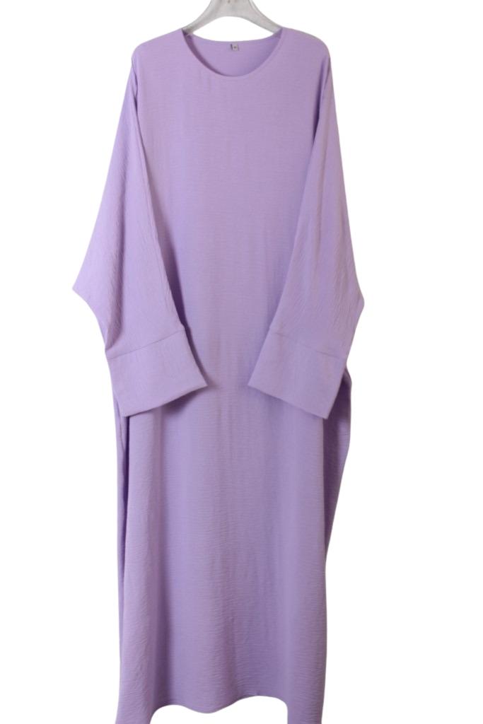 abaya droite jazz parme El Bassira NELIA 1116