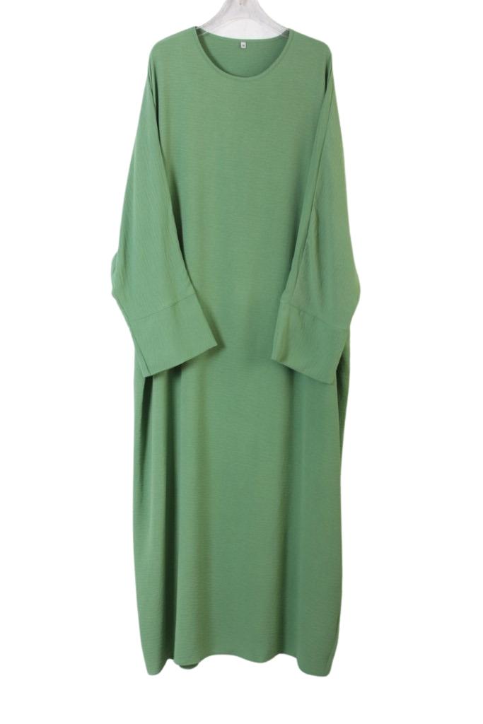 abaya droite jazz vert clair El Bassira NELIA 07
