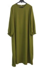 abaya droite jazz vert kaki El Bassira TUKA 71