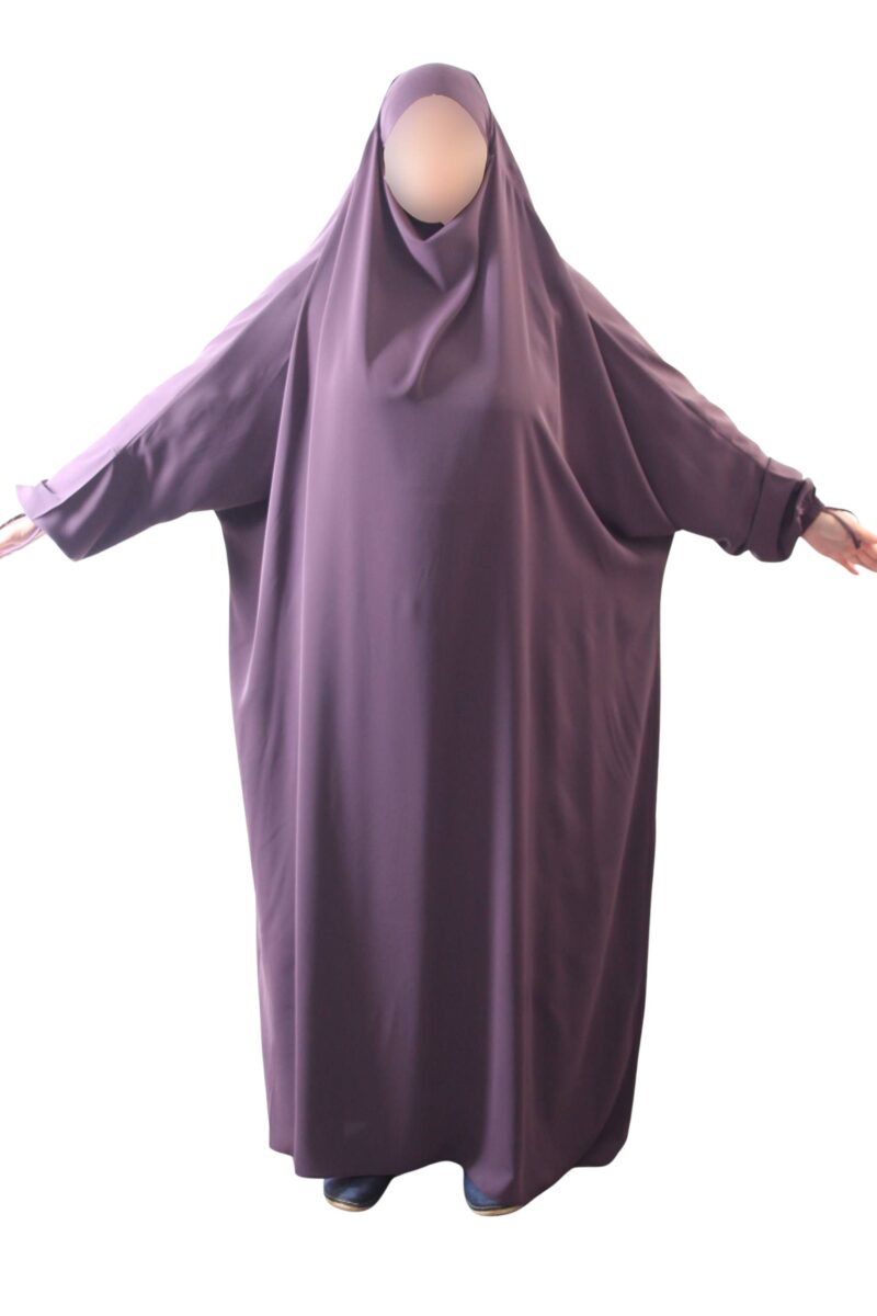 jilbab 1 piece SPH plum perfect El Bassira A1 3316 2